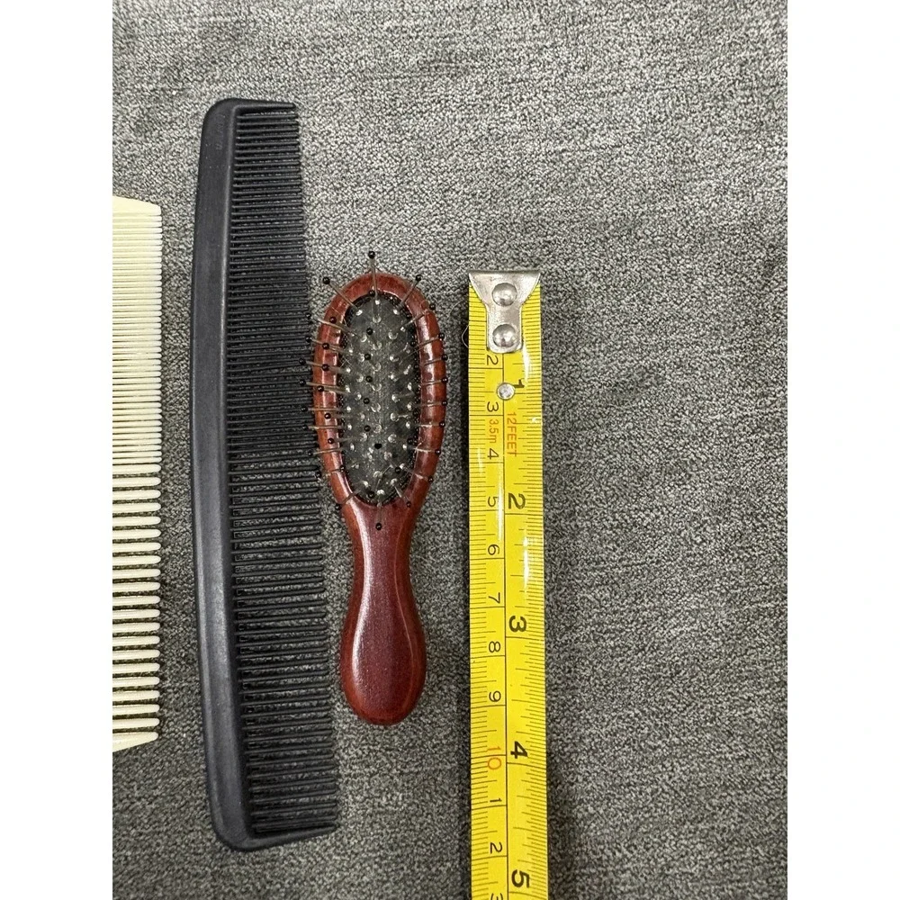 Vintage‎ Set of Combs Purse Pocket Combs One Small Brush